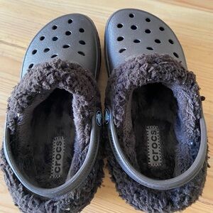Kids Crocs faux fur